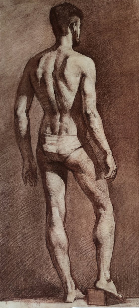 Nude in sepia