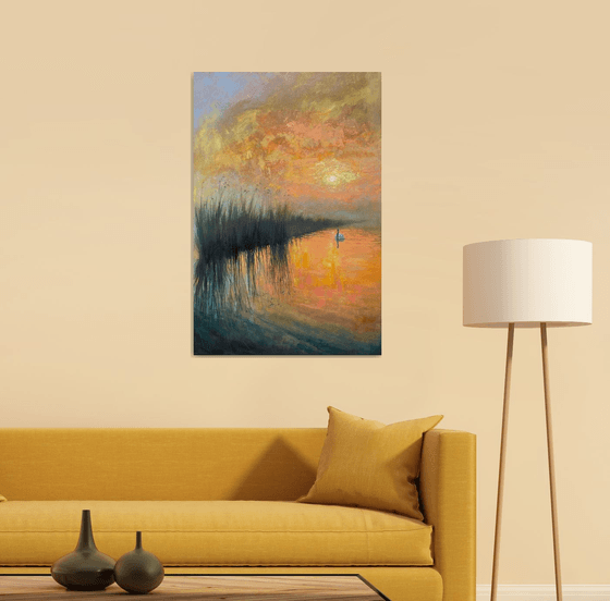 Dawn over the Long Marshes