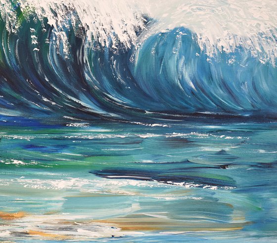 Seascape Breaking Waves D 7