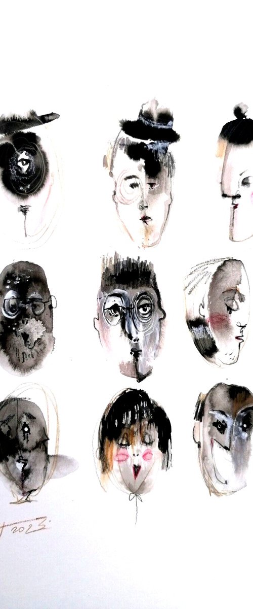 faces by Anna Maria