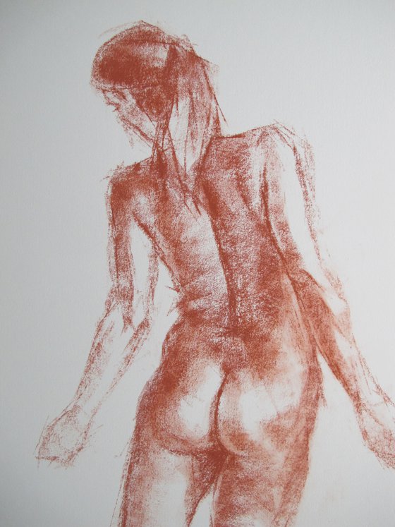 Standing female nude