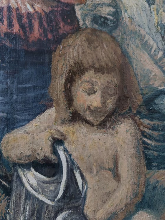 working on a country lane