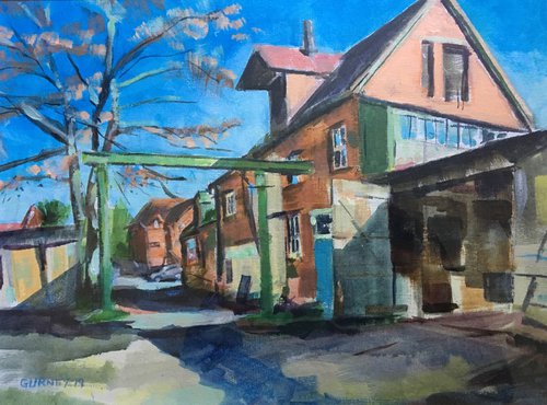 Duncan's Garage, Tonbridge, Kent by Paul Gurney