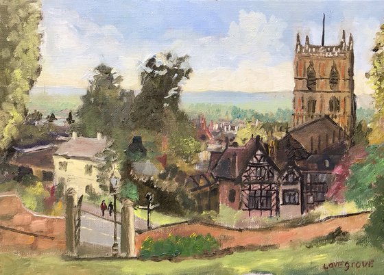 Great Malvern oil painting