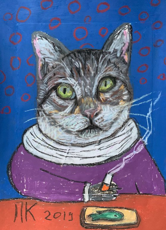 Smoking cat #10