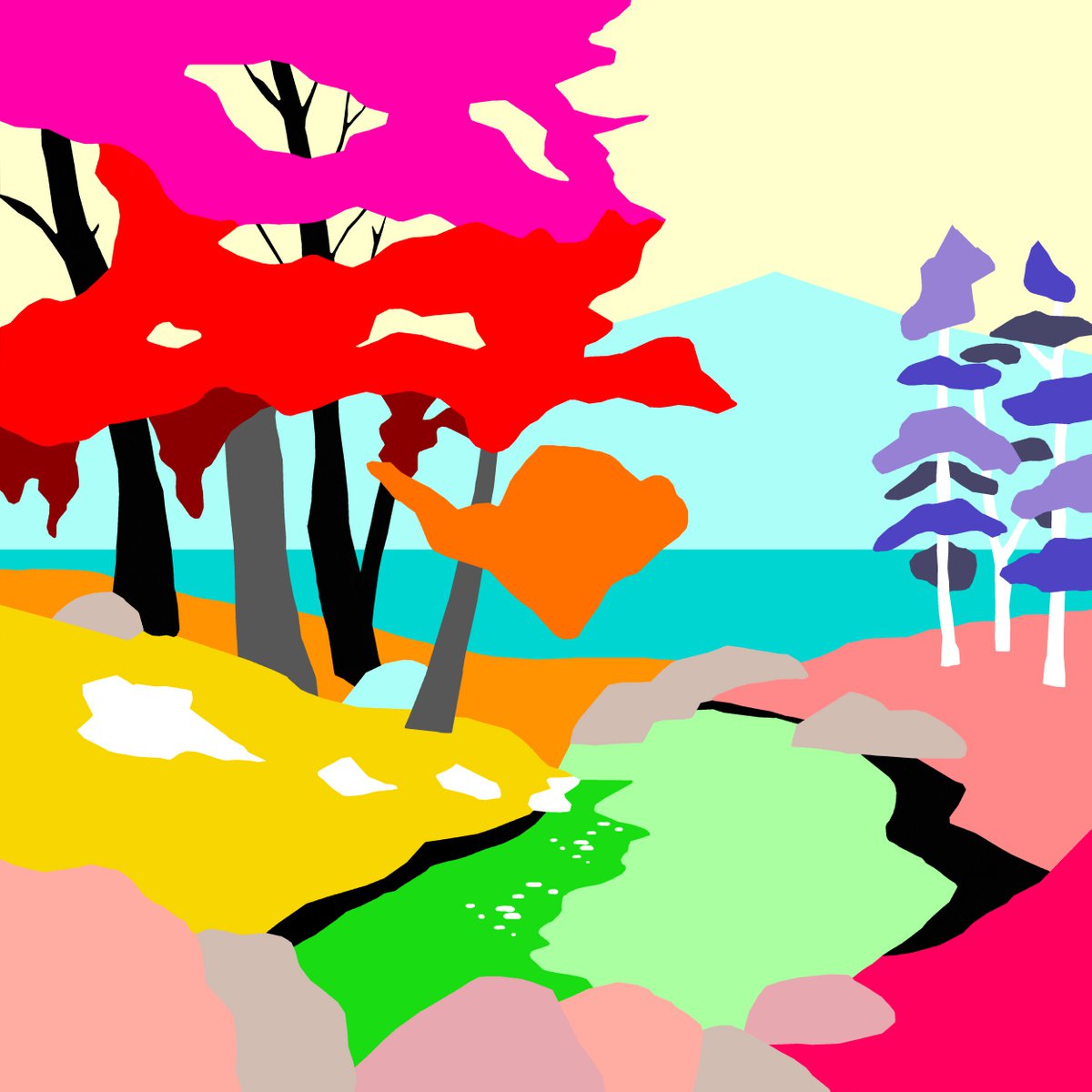 Giclee Print , My Secret Place By Alejos, 17 X 17, Artwork For Sale On Artfinder