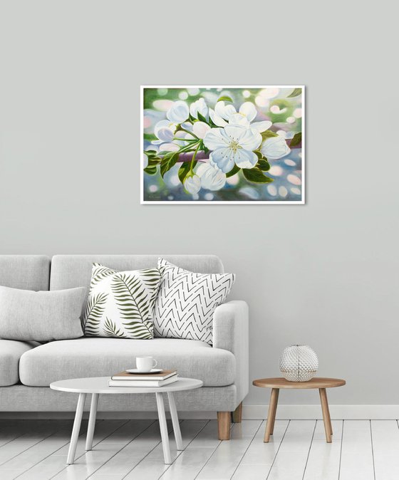 Apple tree blossoms by Vera Melnyk