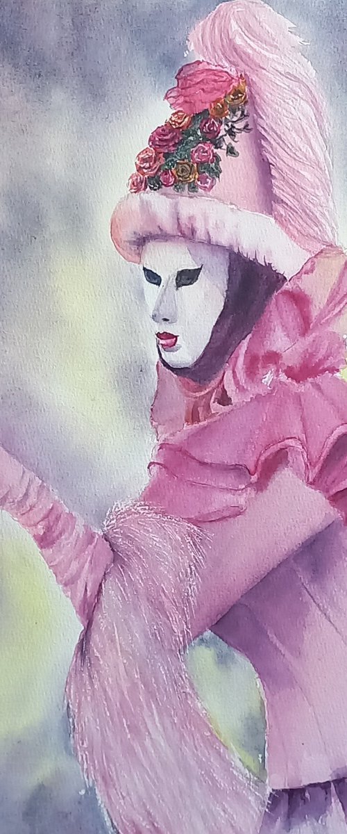 The Venetian Whisper: Pink Carnival by Anastasia Beytuzun