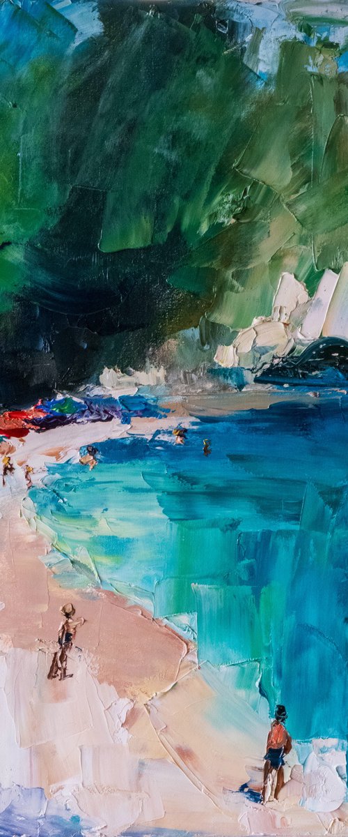 Vibrant Coastal Beach Art by Mily Art