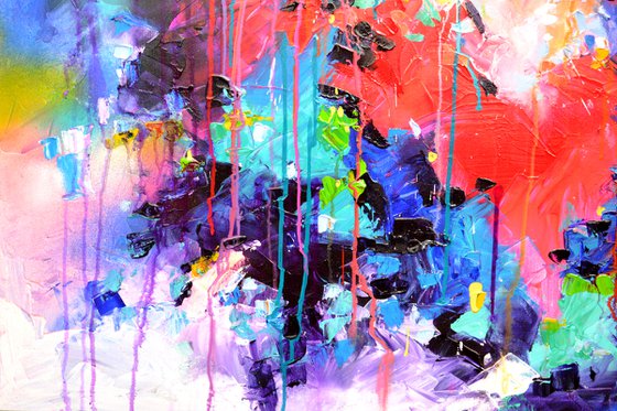 Fresh Moods 34, FREE SHIPPING Large Abstract Painting