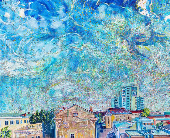 The sky looked like this today.