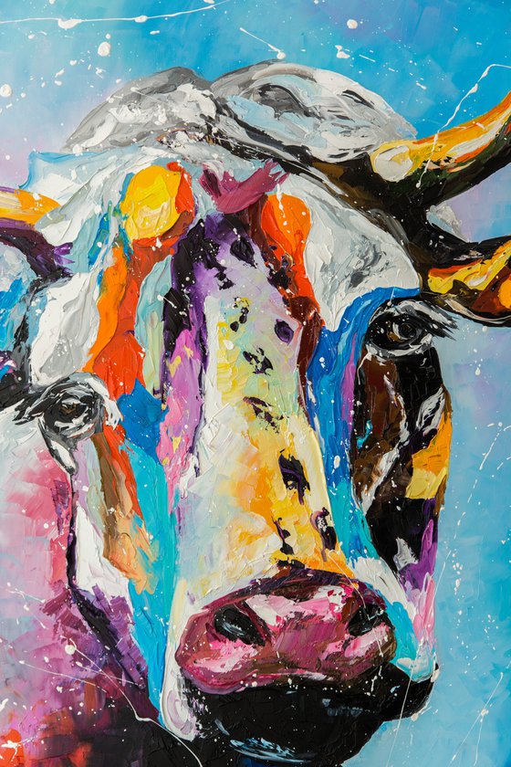Colorful cow