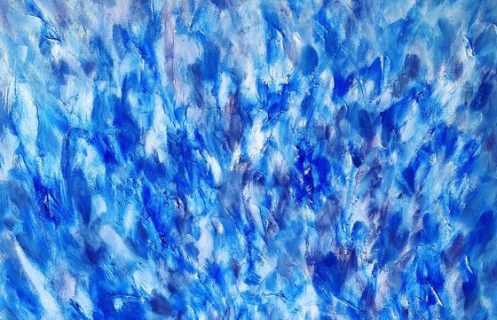 Cobalt Blue, Abstract Painting