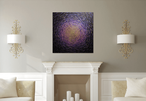 Vast amethyst gold radiance