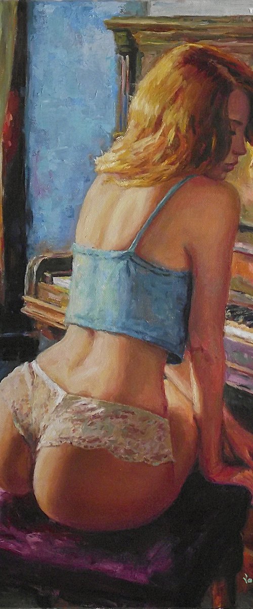 Morning, at the piano by Vachagan Manukyan