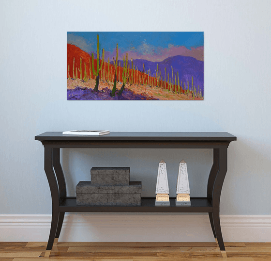 Before the Evening. Saguaros