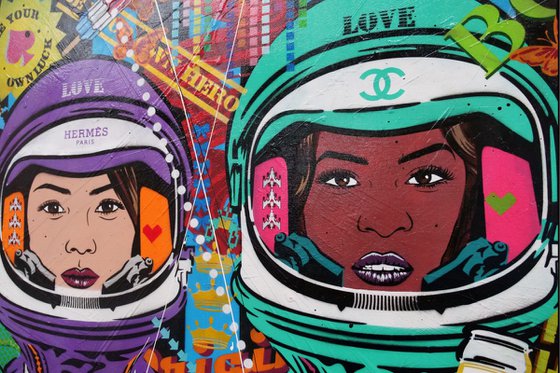 The Top 5 240cm x 100cm Space Cadets Textured Urban Pop Art