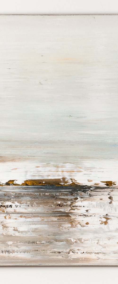 White abstract painting NA951 by Radek Smach
