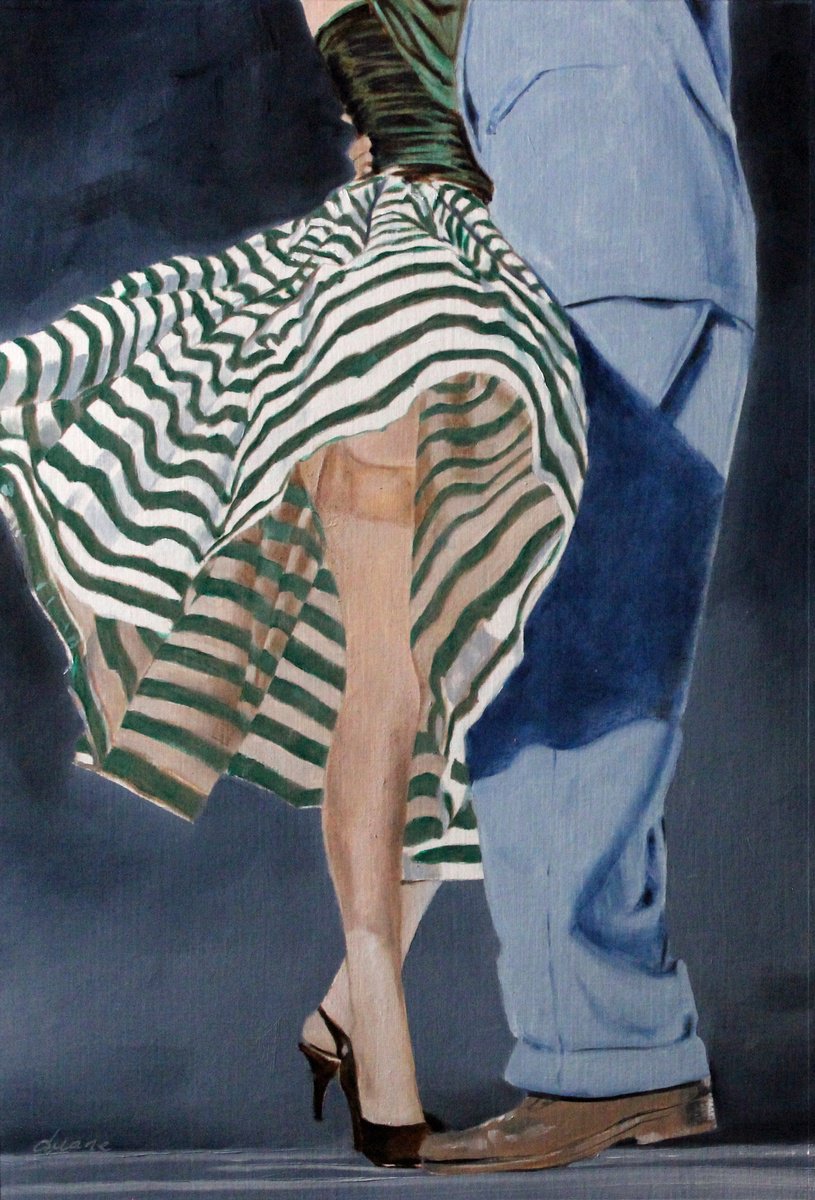 Striped Skirt by Duane A Brown