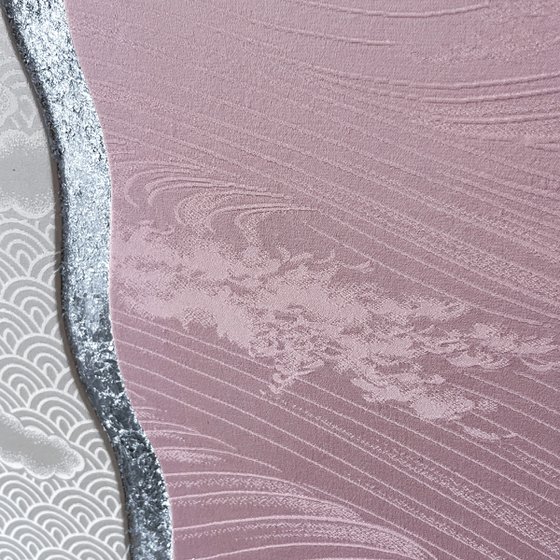 Pink waves ~Endlessness~ (Kimono Upcycled)