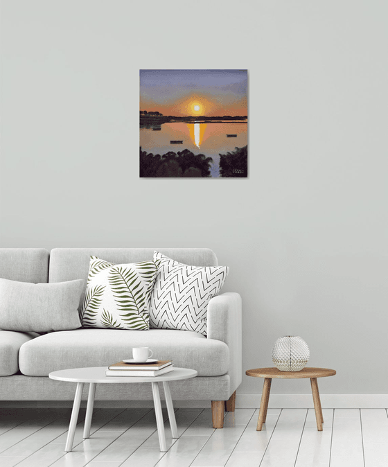 Sunset On The Lagoon