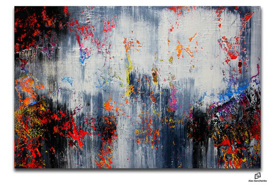 150x100cm. / abstract painting / Abstract 115