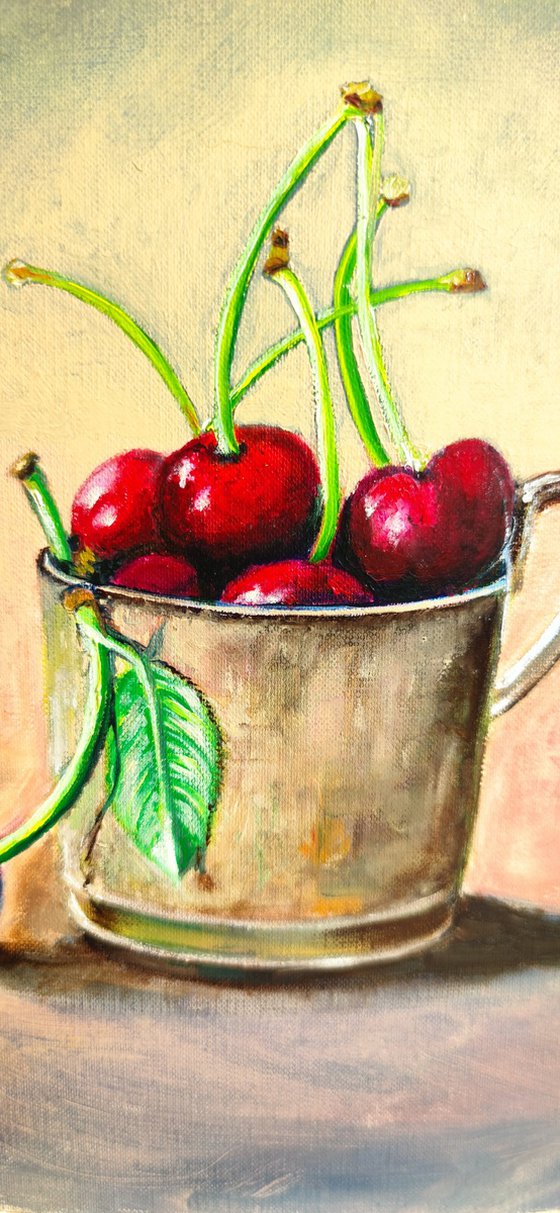 Cup of cherries