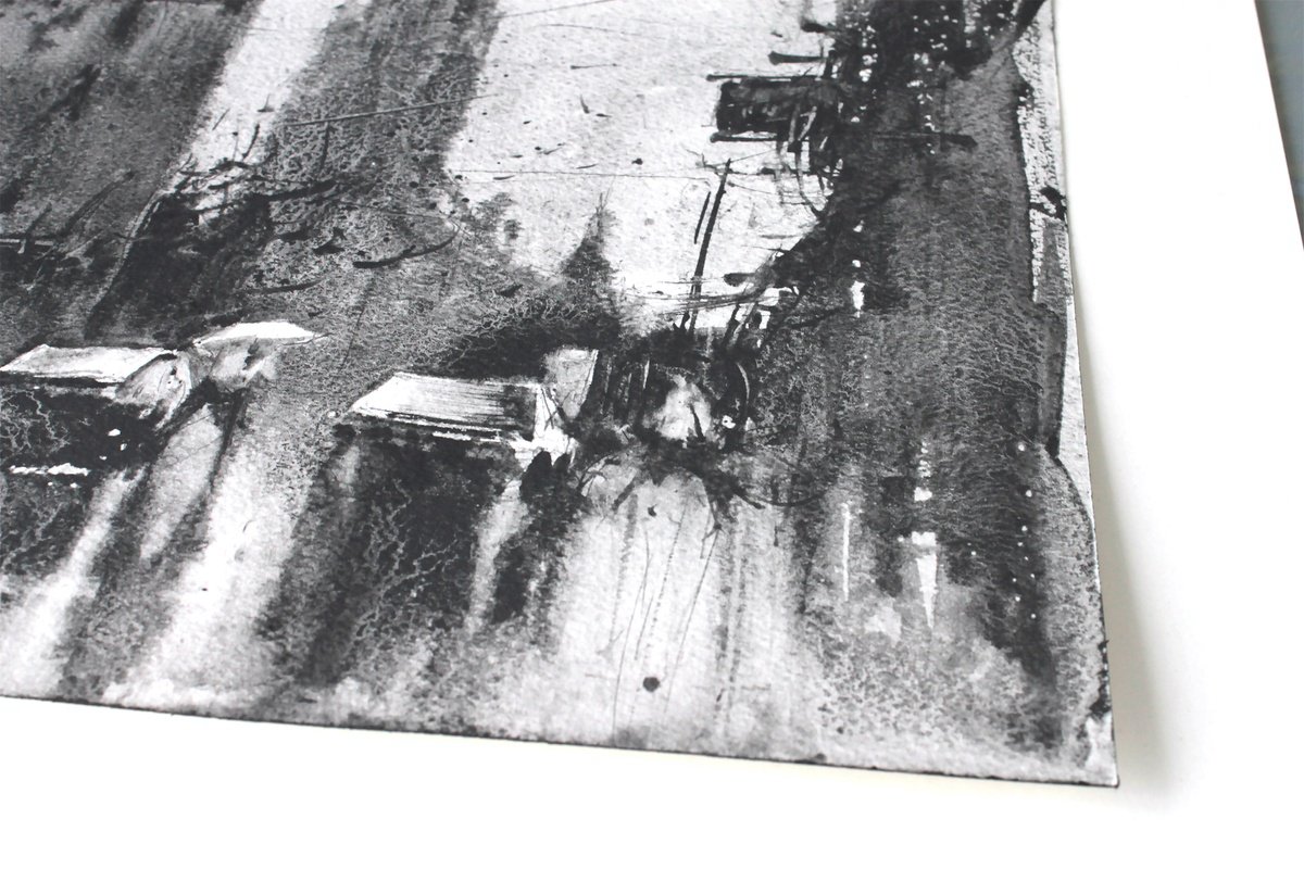 Impressionistic Cityscapes Painting By Yurii Prysiazhnyi, 12 X 16", View Of St John