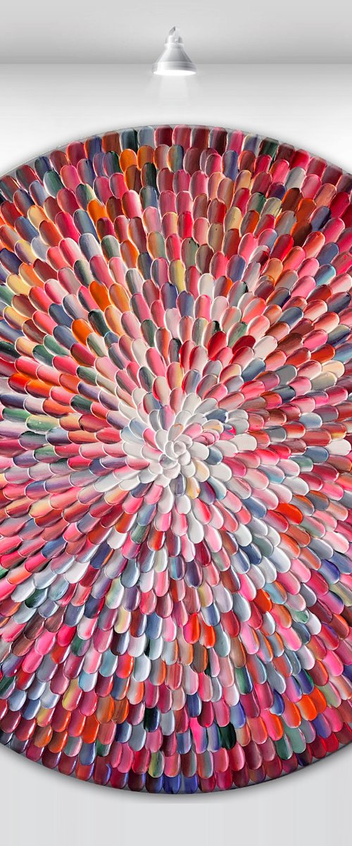 'Agathe orbis I' - 36x36” by Tatiana Georgieva