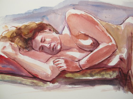 Reclining female nude