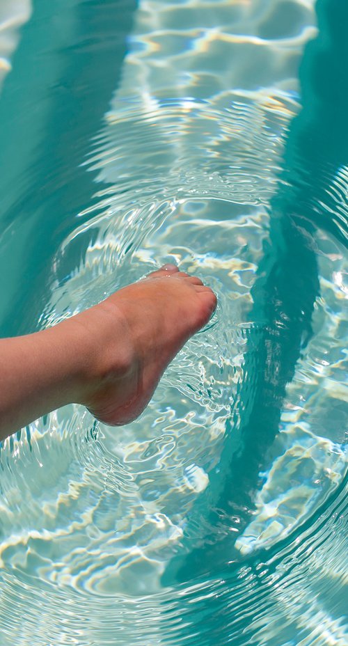 Foot in the pool by Lionel Le Jeune