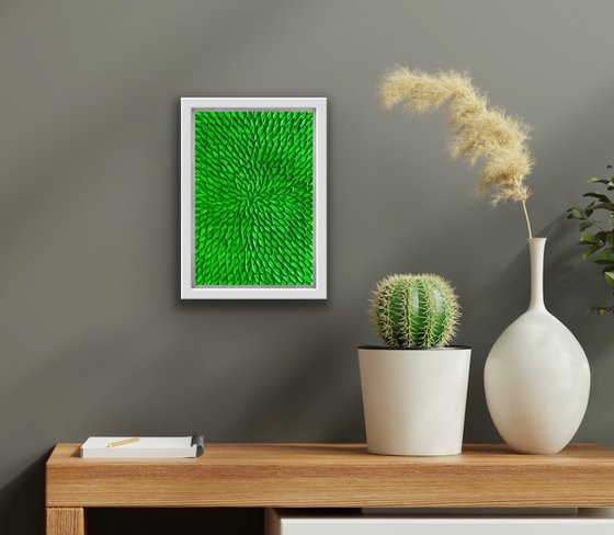 Fluorescent cactus (on paper, unframed)