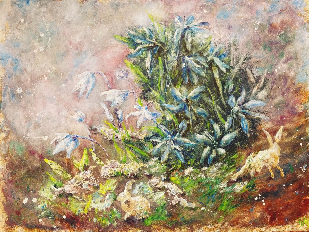 Awakening Of Meanings: Dialogue Of Primroses By Tetiana Pchelnykova, 31 X 24, Artwork For Sale On Artfinder