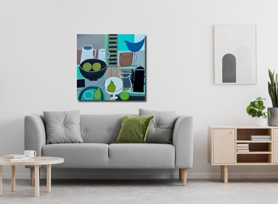 Still Life with a Blue Bird