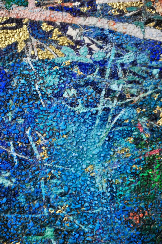golden and ultramarine