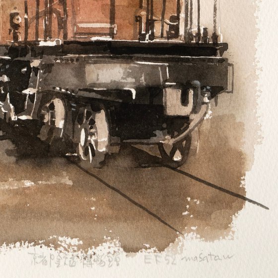 Electric Locomotive EF52/20x30cm Sketch