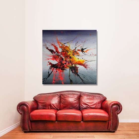 Emotional Release I (Spirits Of Skies 081038) - 90 x 90 cm - XL (36 x 36 inches)