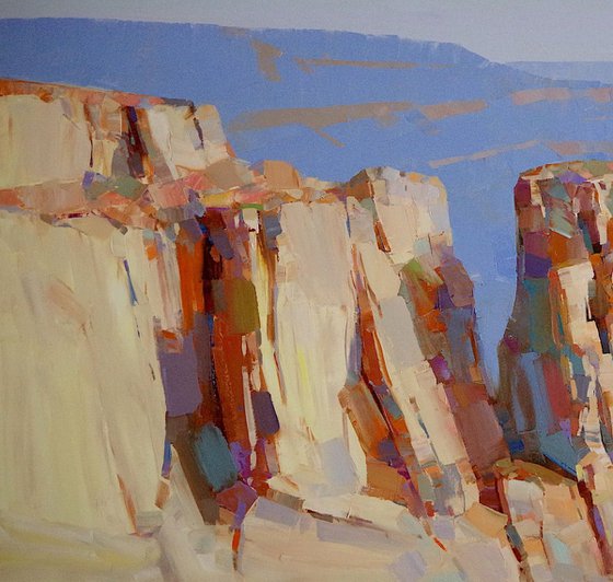 Grand Canyon, Handmade oil painting One of a kind Signed Large Size Painting