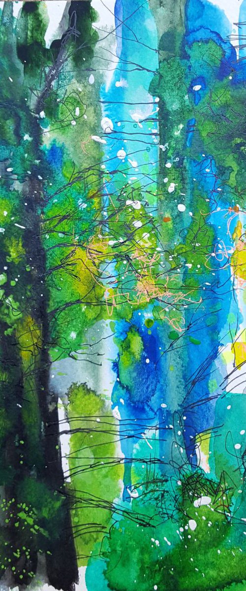 Rain in the forest 2. by Simon Tünde