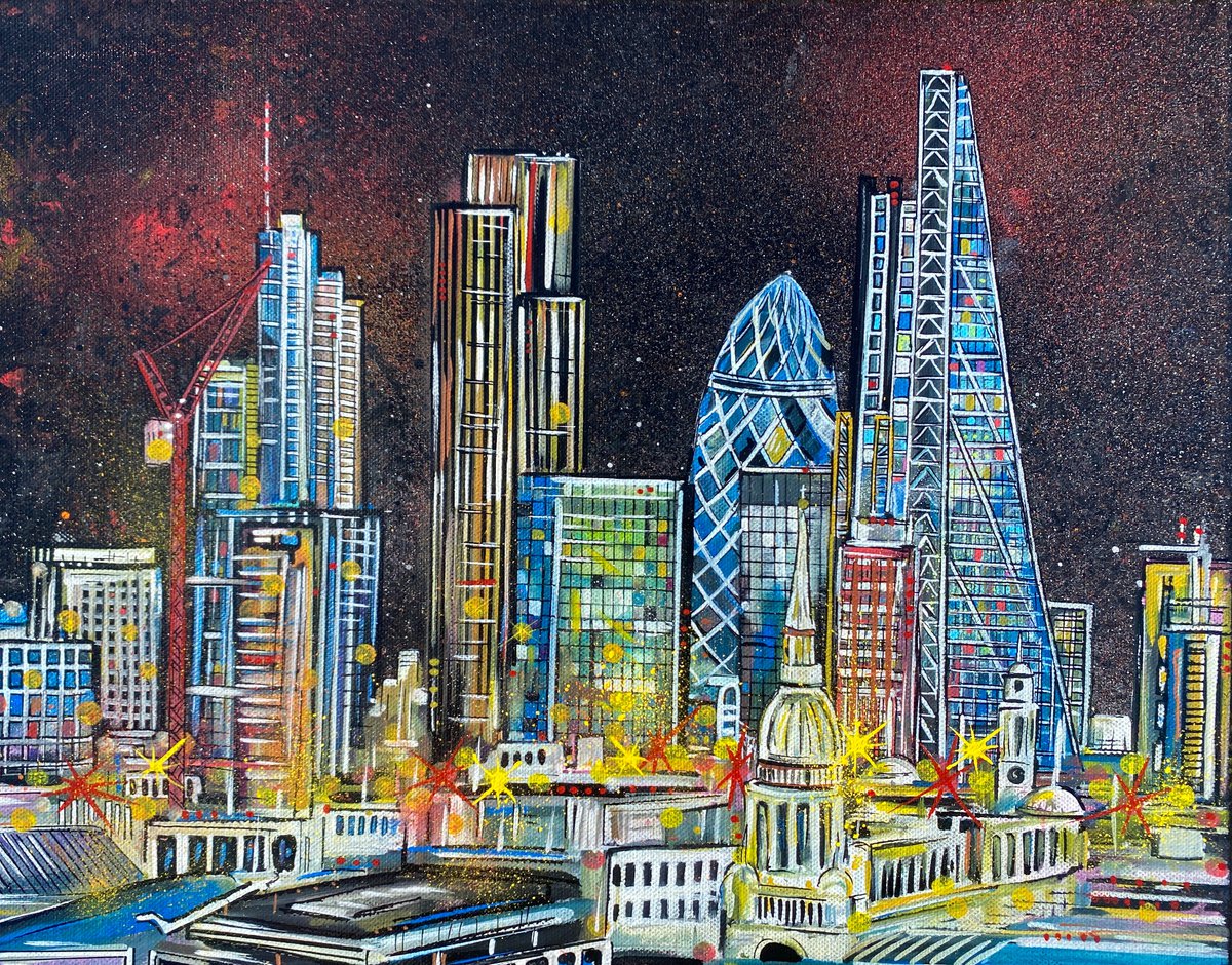 London skyscrapers Skyline by John Curtis