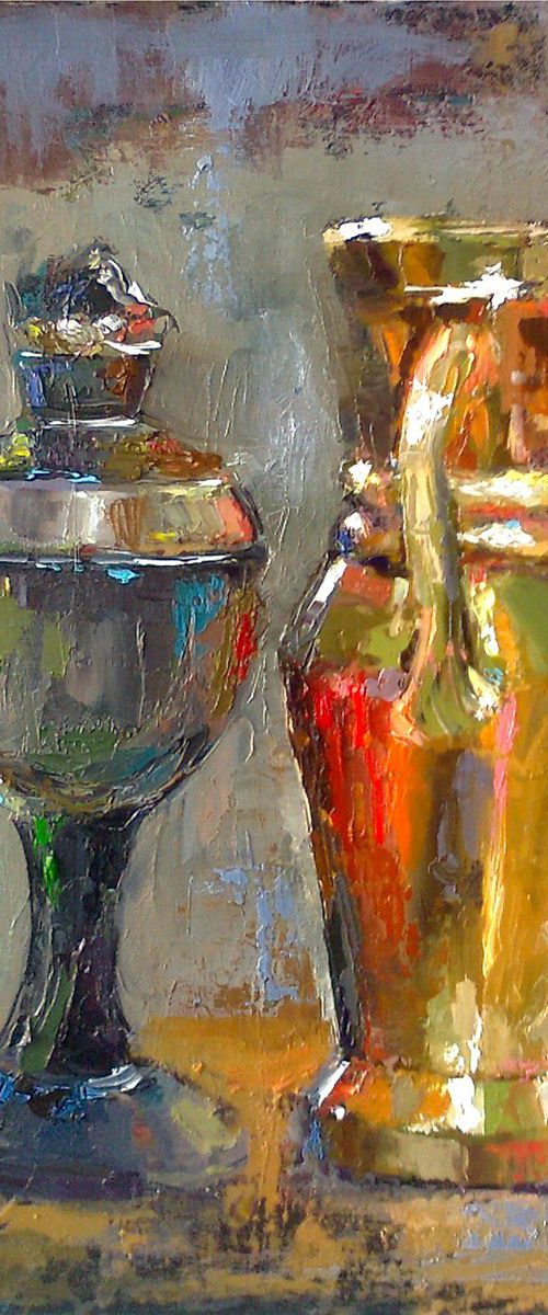 Still life (30x40cm, oil painting, ready to hang) by Kamsar Ohanyan