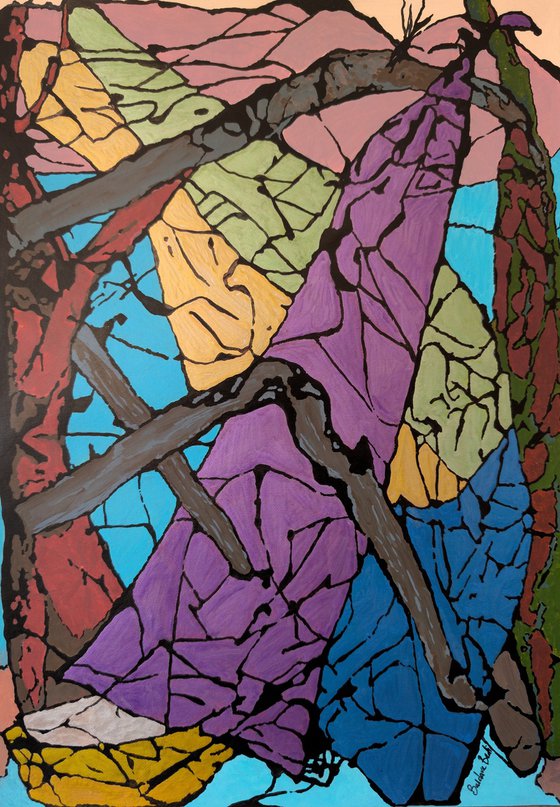 Twin Sails-Abstract Art Painting