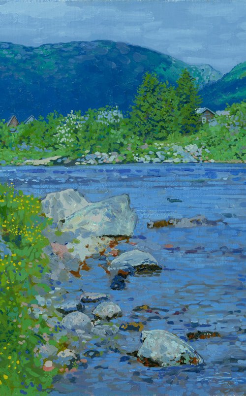 Kolvitsa river by Simon Kozhin