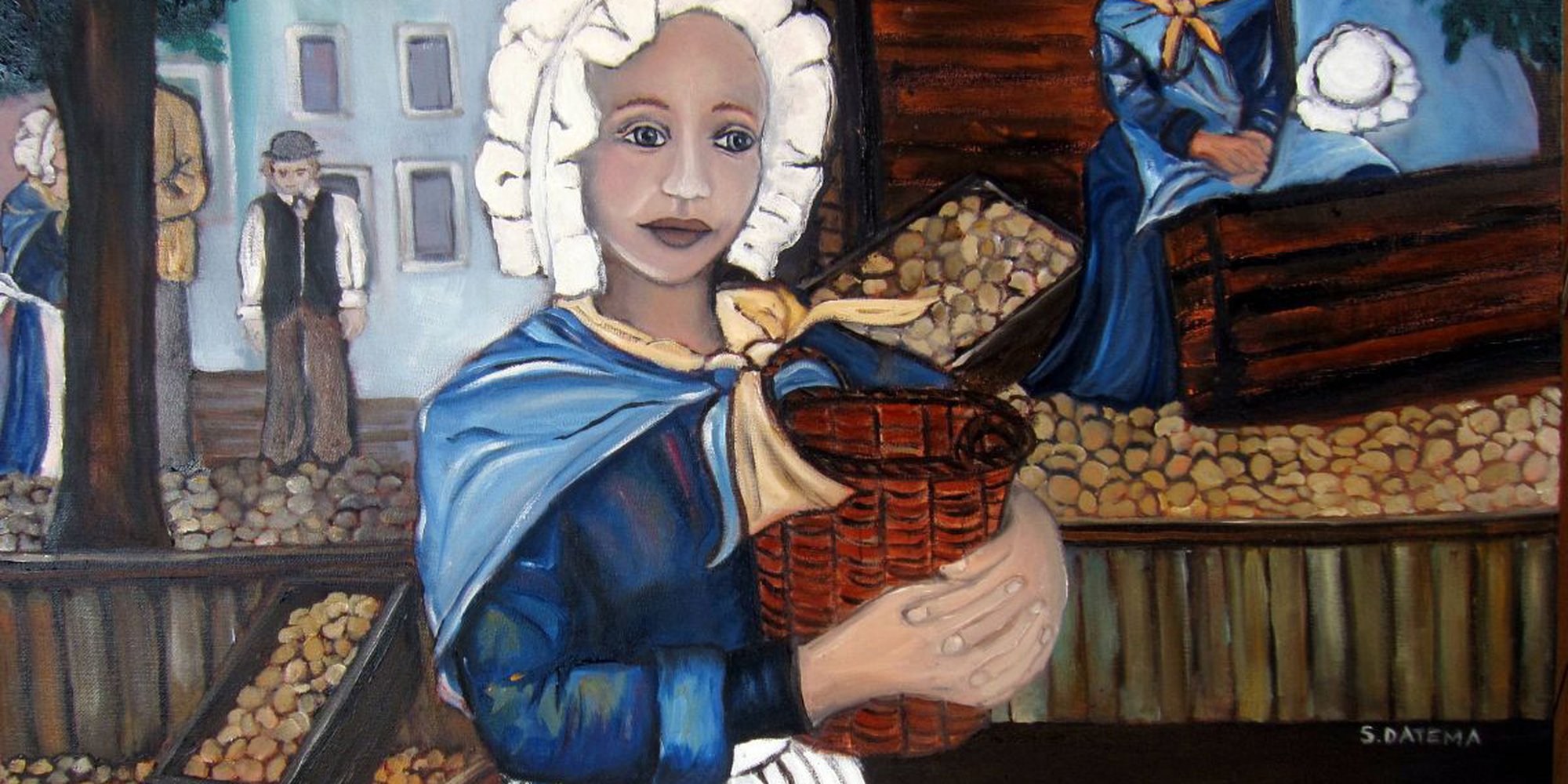 Art of the Day: "Suzette Datema, The Girl With The Mona Lisa Smile, 2013" by Suzette Datema
