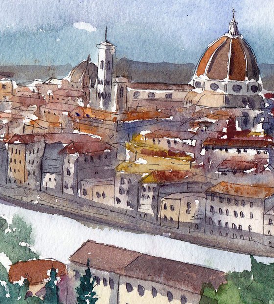 Florence  in Water colour