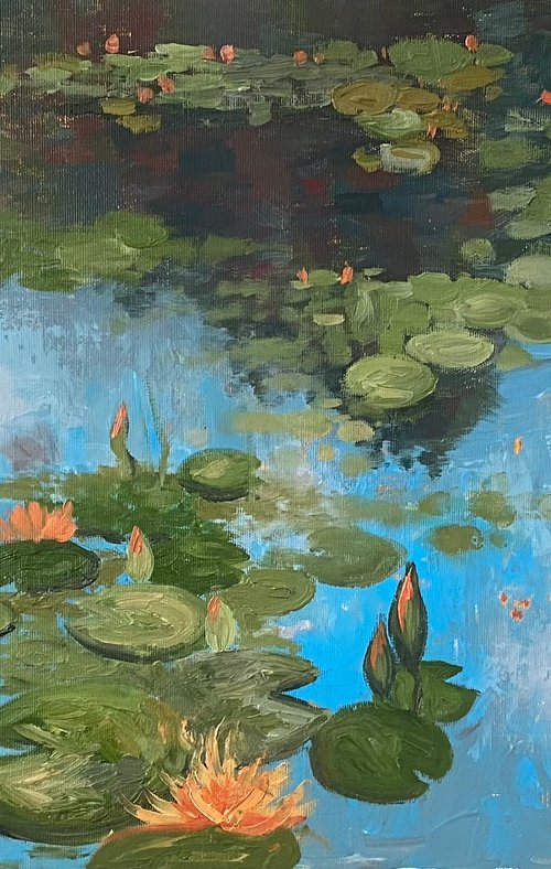 Water lily garden by Dasha Pogodina
