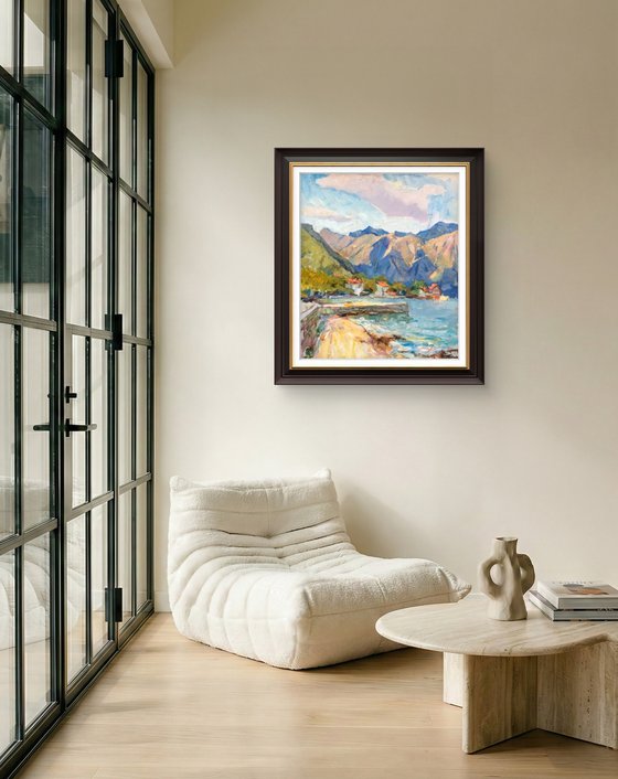 The clouds over mountains