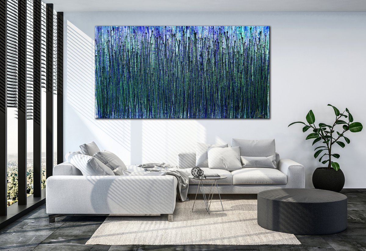 Aquagreen Spectra (Translucent Forest) By Nestor Toro, 68 X 36, Artwork For Sale On Artfinder
