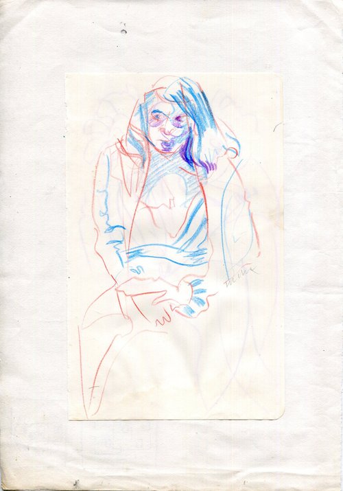 Life drawing of girl by Hannah Clark