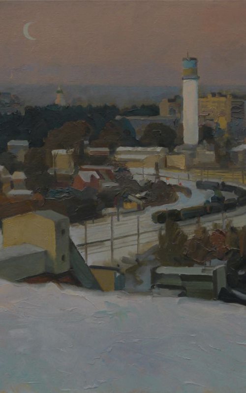 Evening in Ukrainka by Victor Onyshchenko